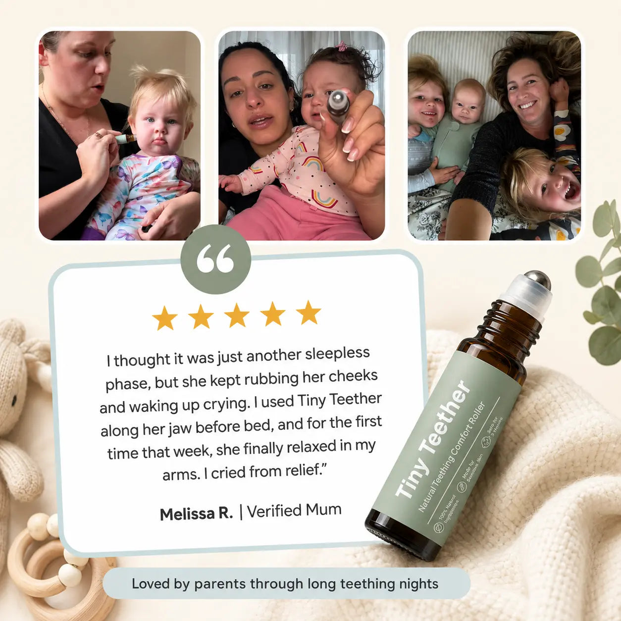Tiny Teether: Teething Roller