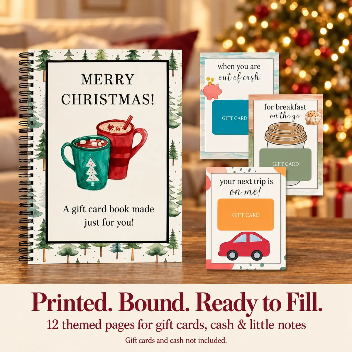 Bluvea™ Christmas Gift Card Book