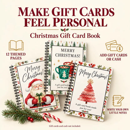 Bluvea™ Christmas Gift Card Book