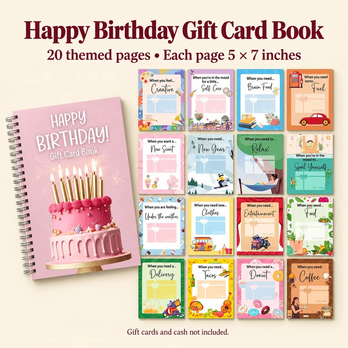 Bluvea™ Christmas Gift Card Book