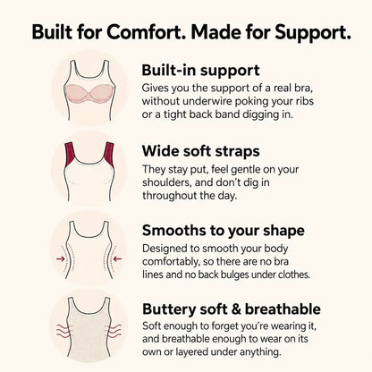 Bluvea Built-In Bra Comfort Shaper Tank