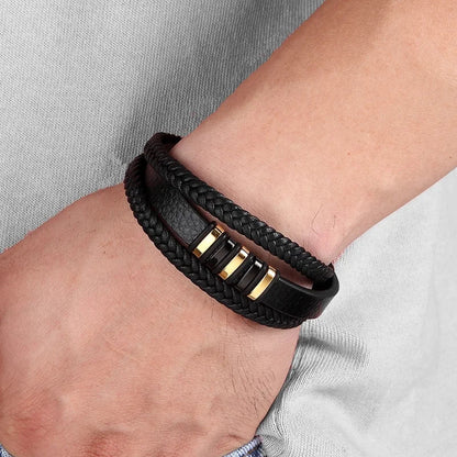 To My Son – Always With You – Braided Bracelet Set