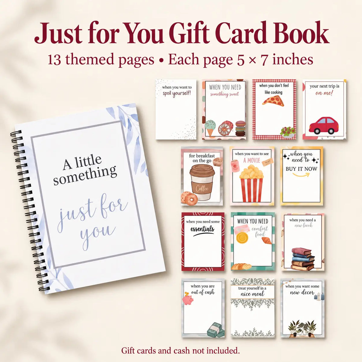 Bluvea™ Christmas Gift Card Book