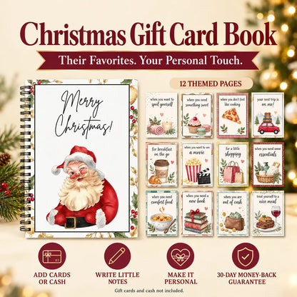 Bluvea™ Christmas Gift Card Book