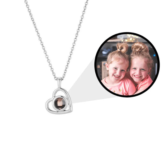 Personalized Heart Photo Necklace